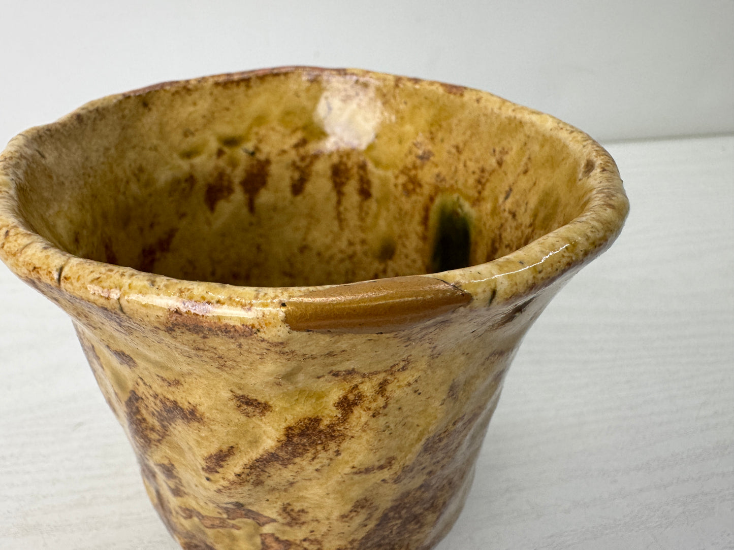 Y10664 CHAWAN Kiseto-ware tube kintsugi signed box Japan antique tea ceremony