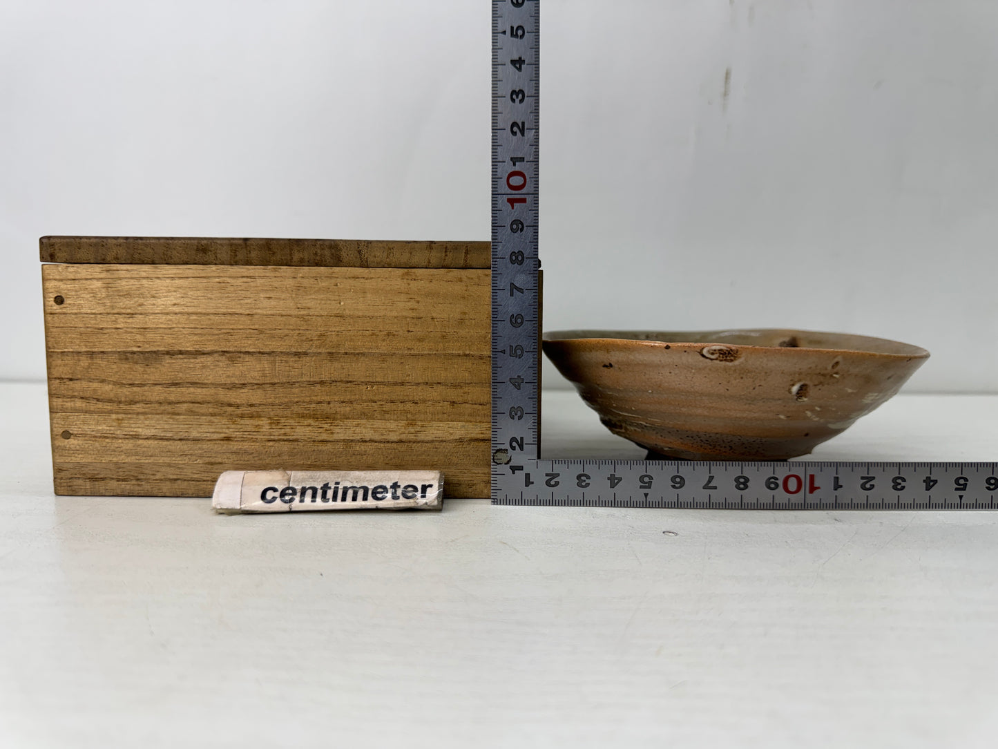 Y10665 CHAWAN Hakeme brushmark bowl box Japan antique tea ceremony pottery cup