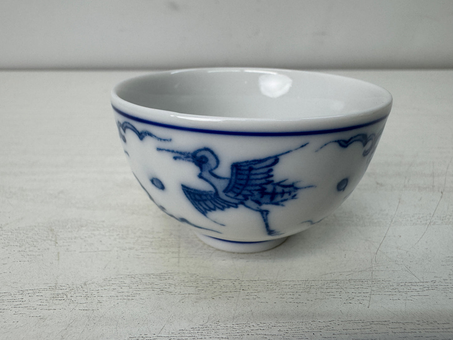 Y10670 CHAWAN Kyo-ware Sencha cup signed box Japan antique tea ceremony pottery