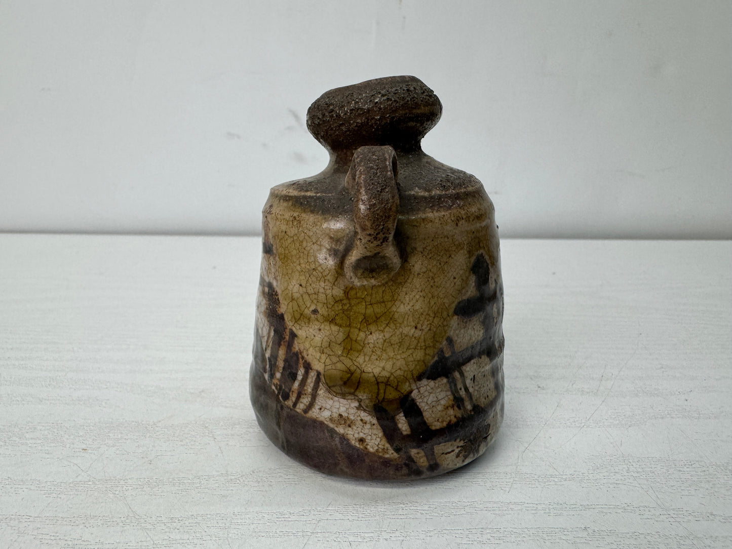 Y10671 FLOWER VASE Koseto mini kintsugi box Japan antique ikebana floral decor