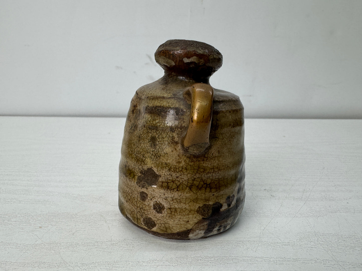 Y10671 FLOWER VASE Koseto mini kintsugi box Japan antique ikebana floral decor