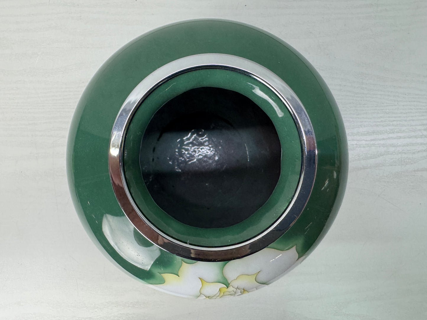 Y10673 FLOWER VASE Ando Cloisonne signed box Japan antique ikebana floral decor