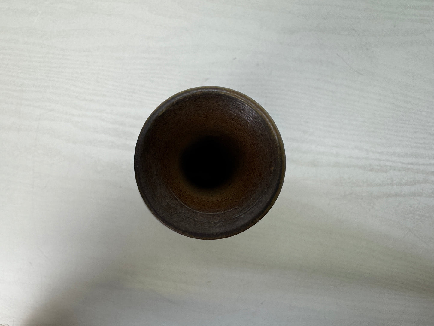 Y10675 FLOWER VASE Bizen-ware signed box Japan antique ikebana floral interior