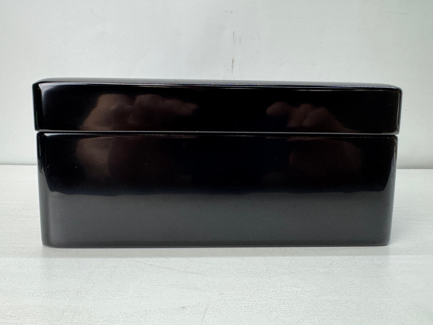 Y10680 BOX Wajima lacquer Makie Document case signed Chinkin Japan antique
