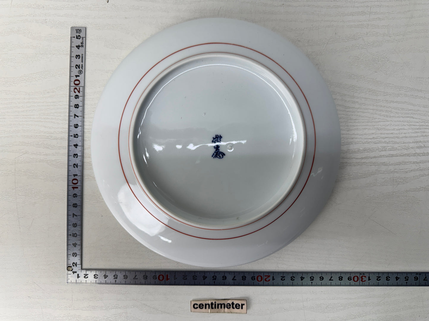 Y10687 DISH Arita-ware rectangular plate signed box Japan antique tableware