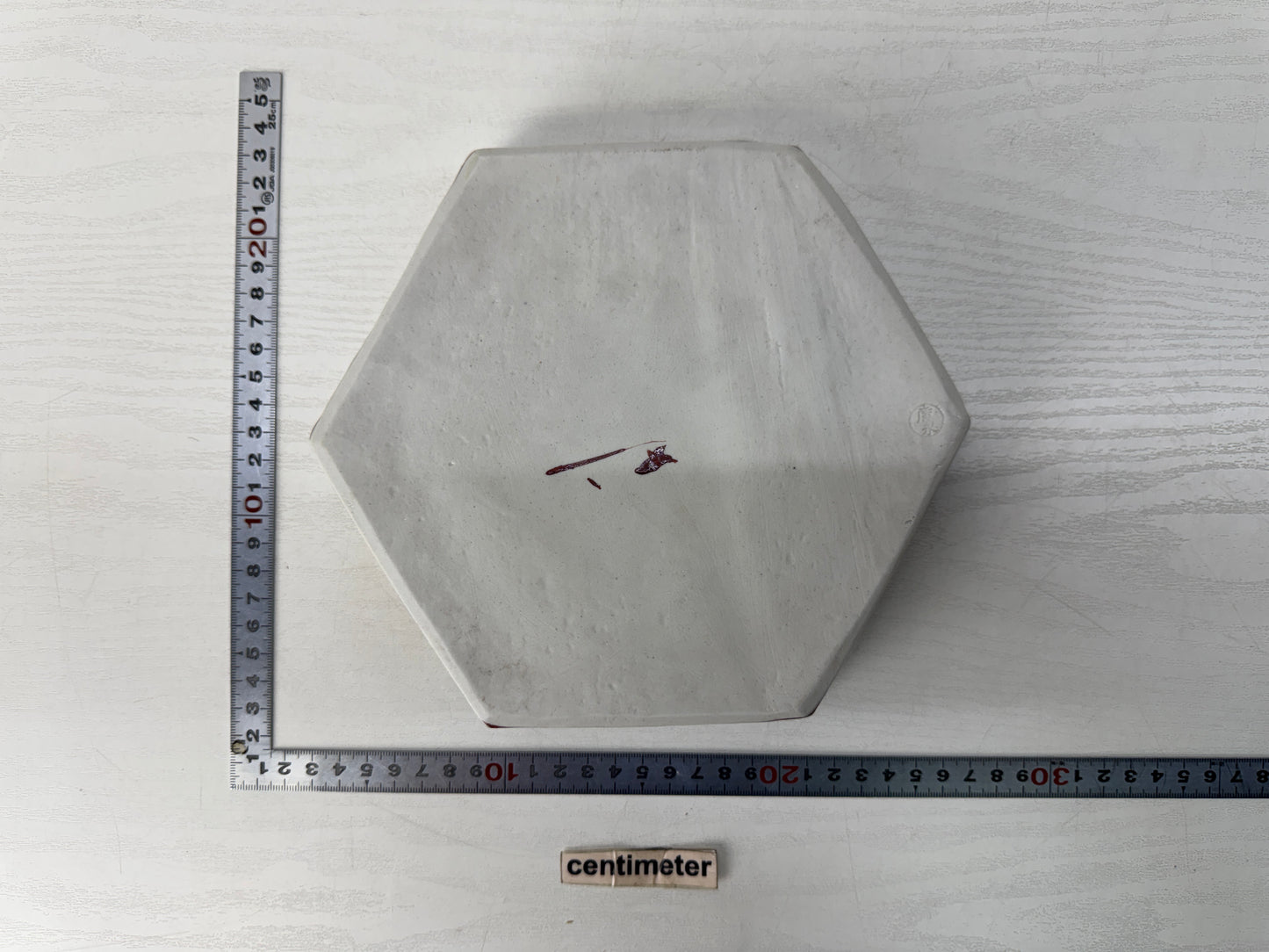 Y10688 CHAWAN Kyo-ware red picture bowl signed box Japan antique tableware