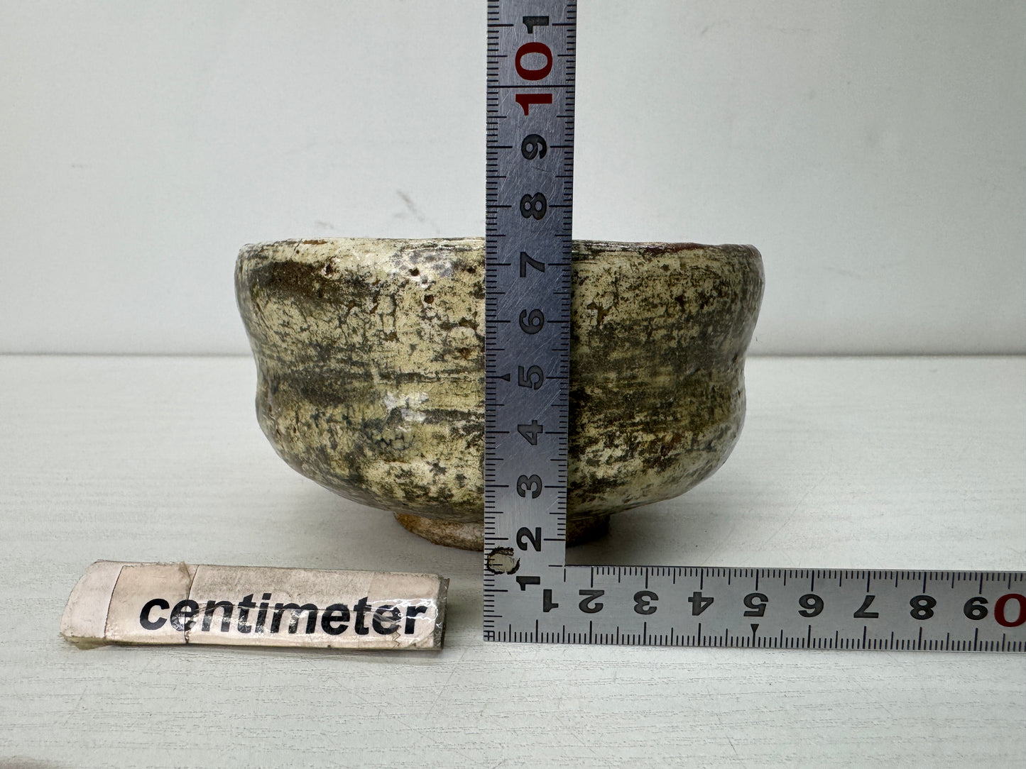 Y10692 CHAWAN Raku-ware Red bowl signed Japan antique tea ceremony pottery cup
