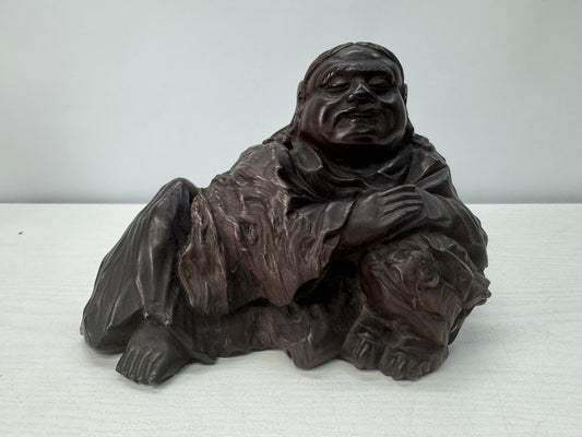 Y10708 STATUE wood carving Figure figurine ornament Japan antique interior decor