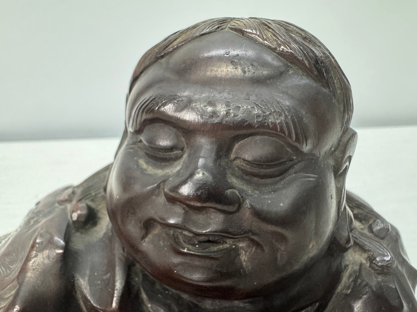 Y10708 STATUE wood carving Figure figurine ornament Japan antique interior decor