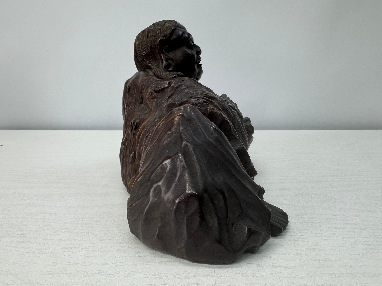 Y10708 STATUE wood carving Figure figurine ornament Japan antique interior decor