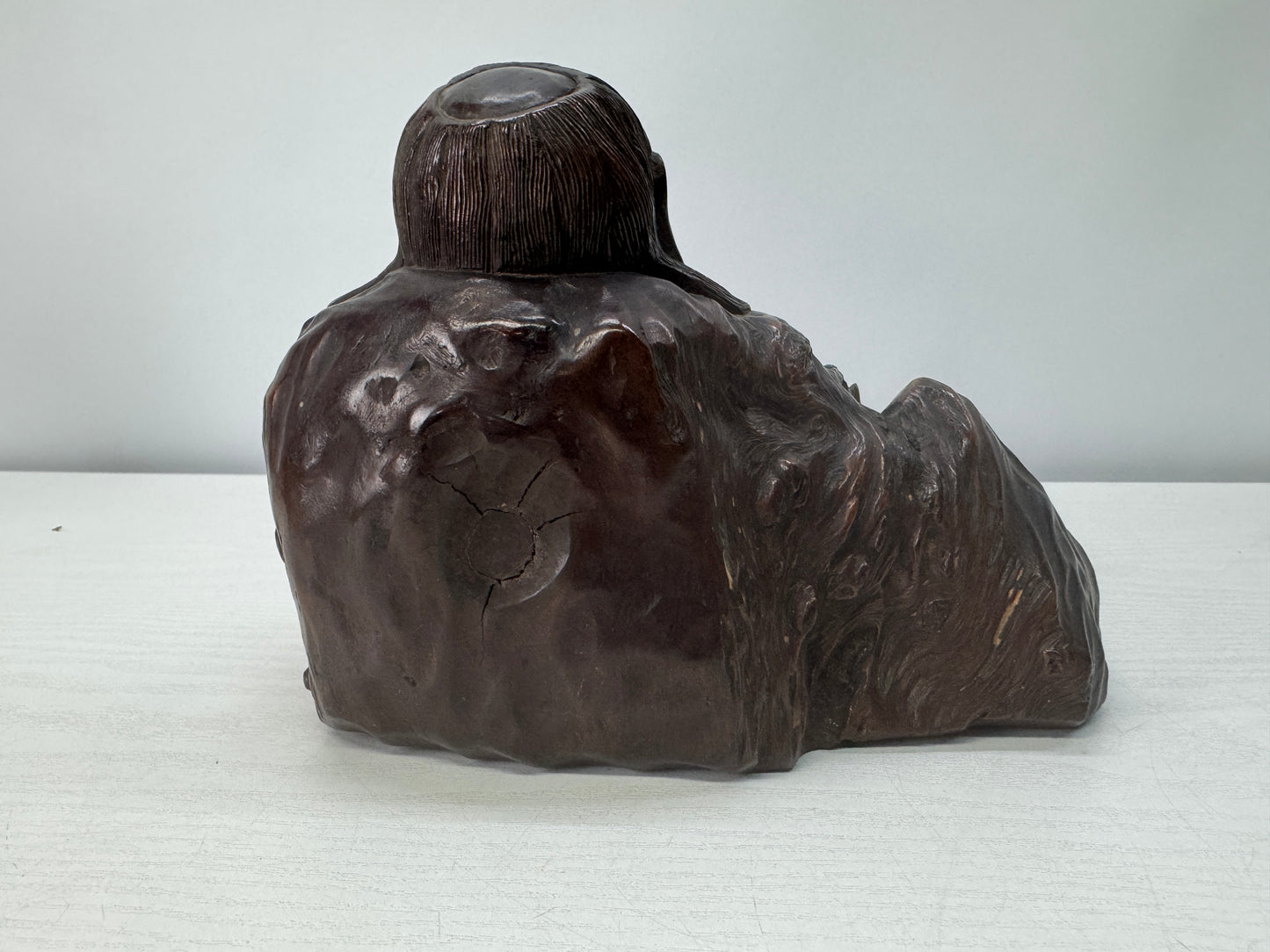 Y10708 STATUE wood carving Figure figurine ornament Japan antique interior decor