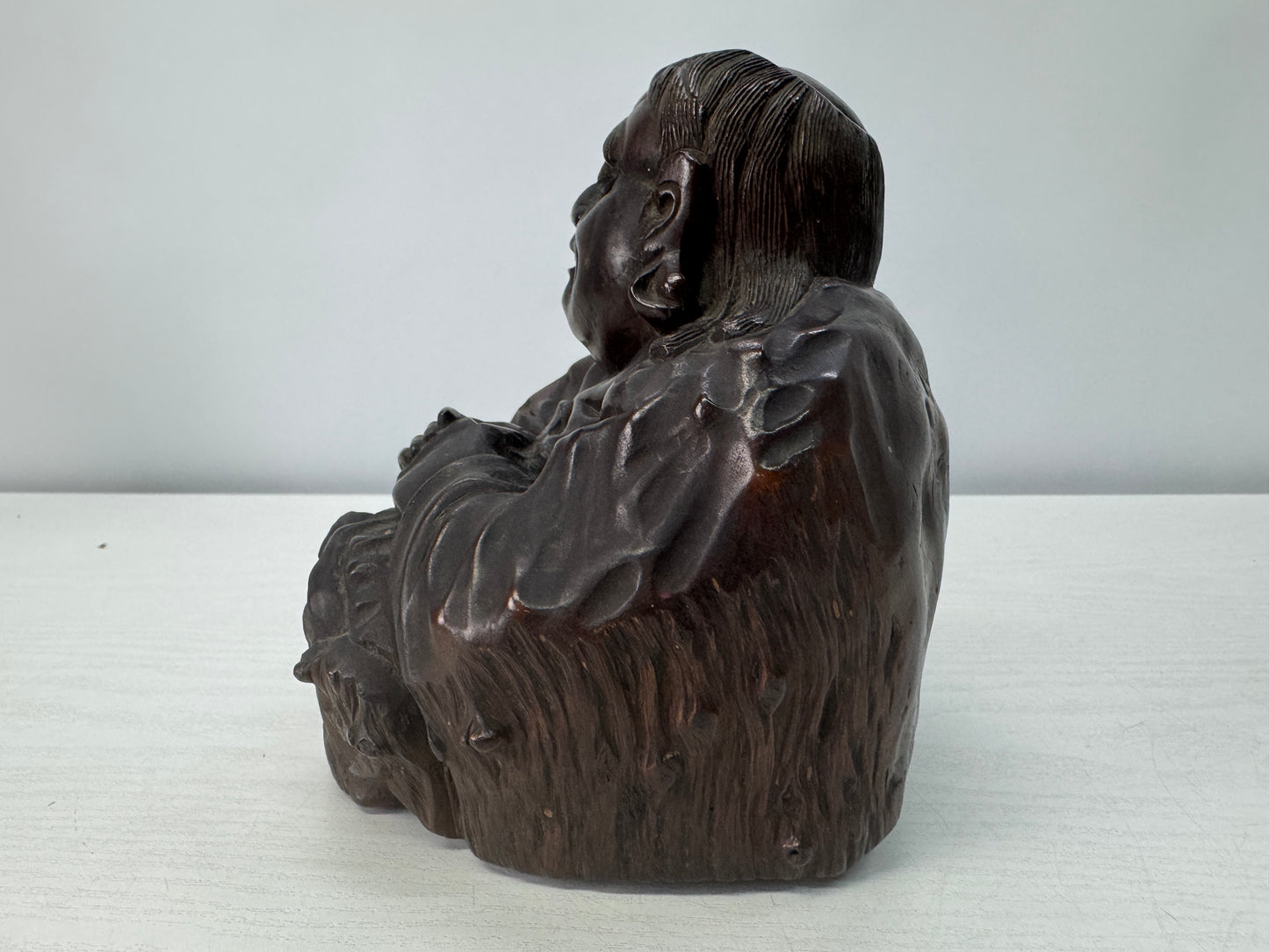 Y10708 STATUE wood carving Figure figurine ornament Japan antique interior decor