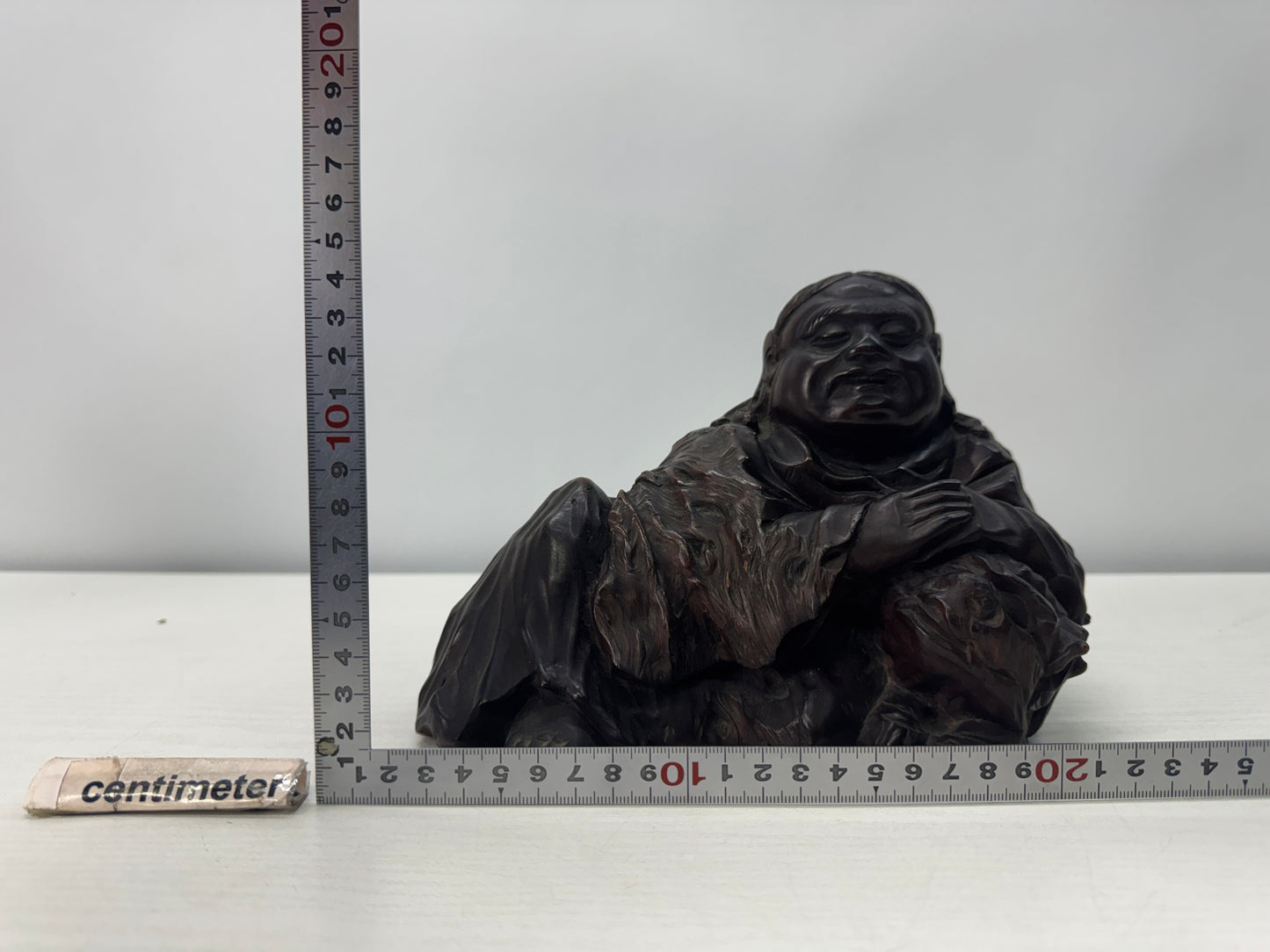 Y10708 STATUE wood carving Figure figurine ornament Japan antique interior decor