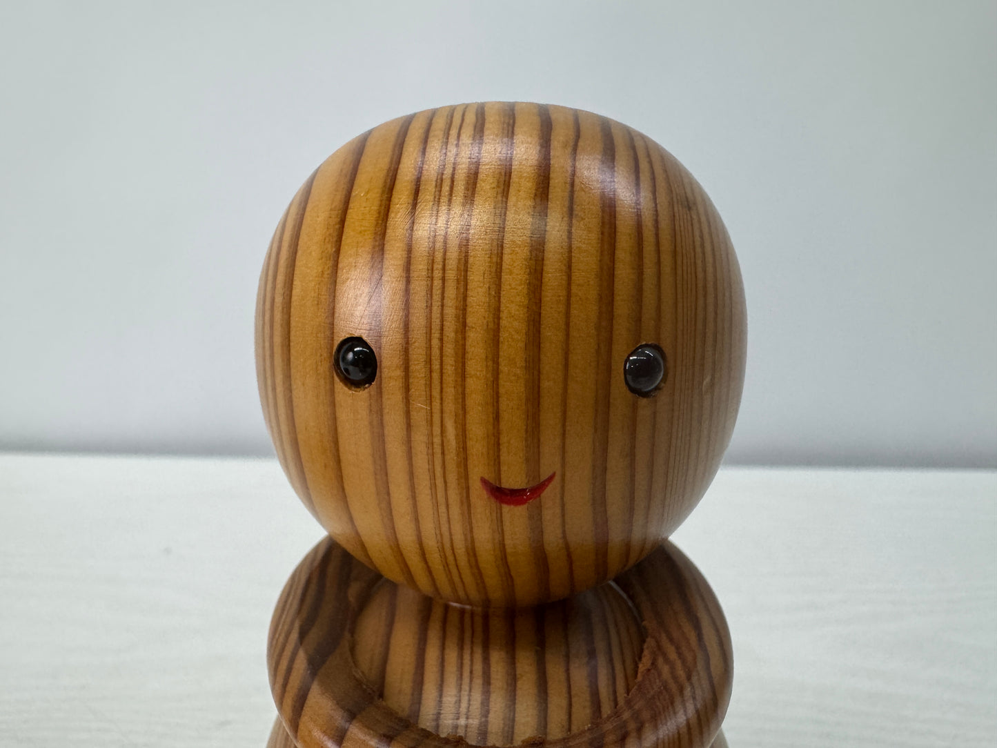 Y10709 NINGYO Yakusugi wood carving Kokeshi doll signed Japan antique interior