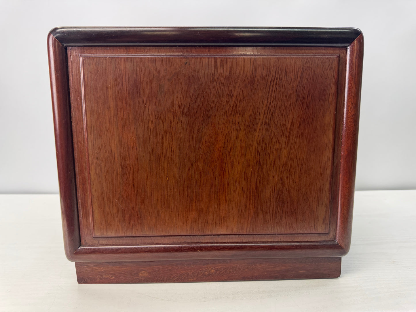 Y10711 TANSU Chinese quince 3-tiered small chest drawers Japan antique interior
