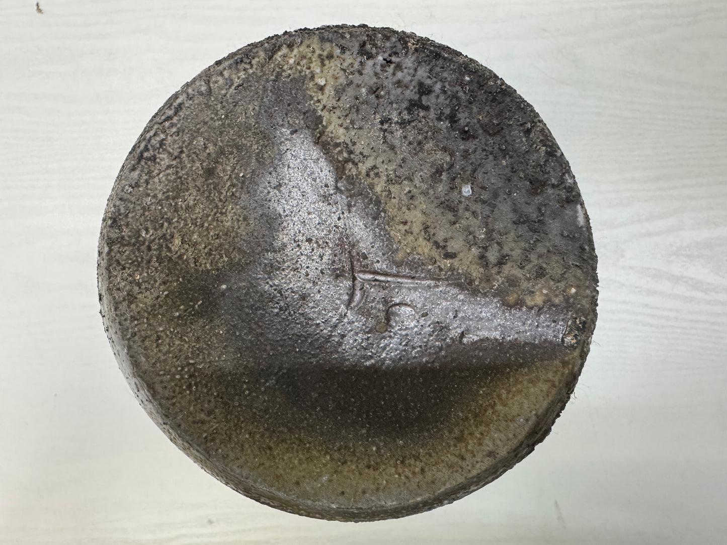 Y10713 CHOUSHI Bizen-ware Tokkuri Sake bottle signed box Japan antique tableware