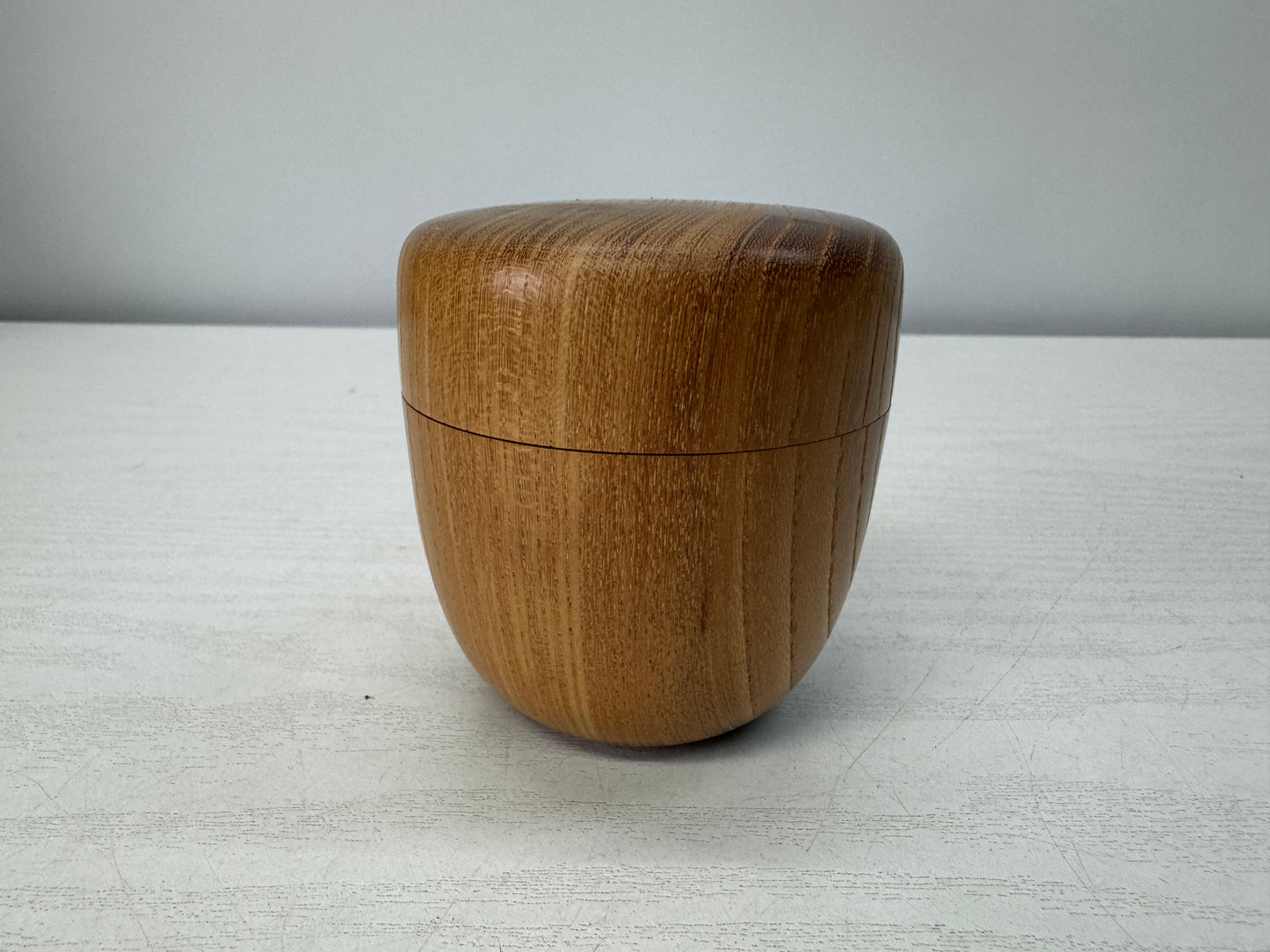Y10719 TEA CADDY Mulberry wood Natsume Matcha container Japan tea ceremony