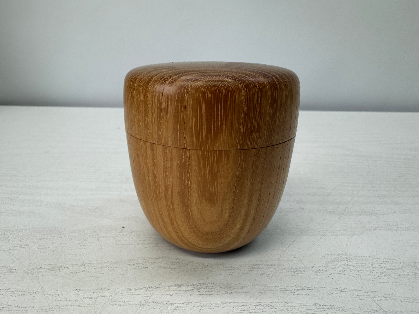 Y10719 TEA CADDY Mulberry wood Natsume Matcha container Japan tea ceremony