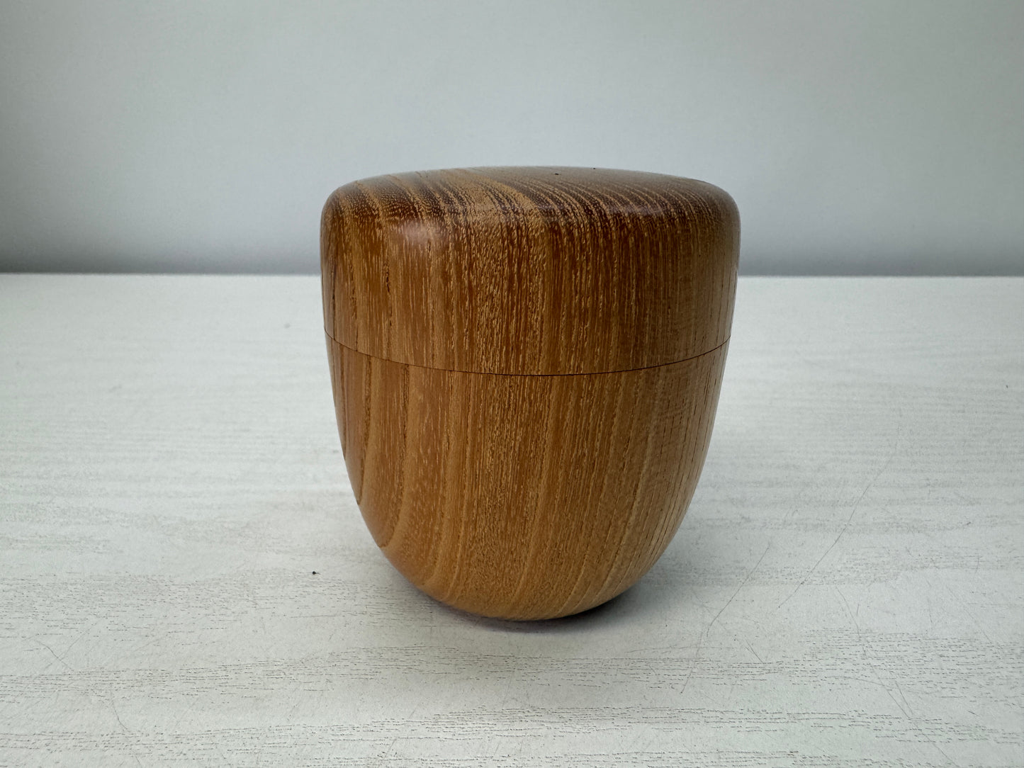 Y10719 TEA CADDY Mulberry wood Natsume Matcha container Japan tea ceremony