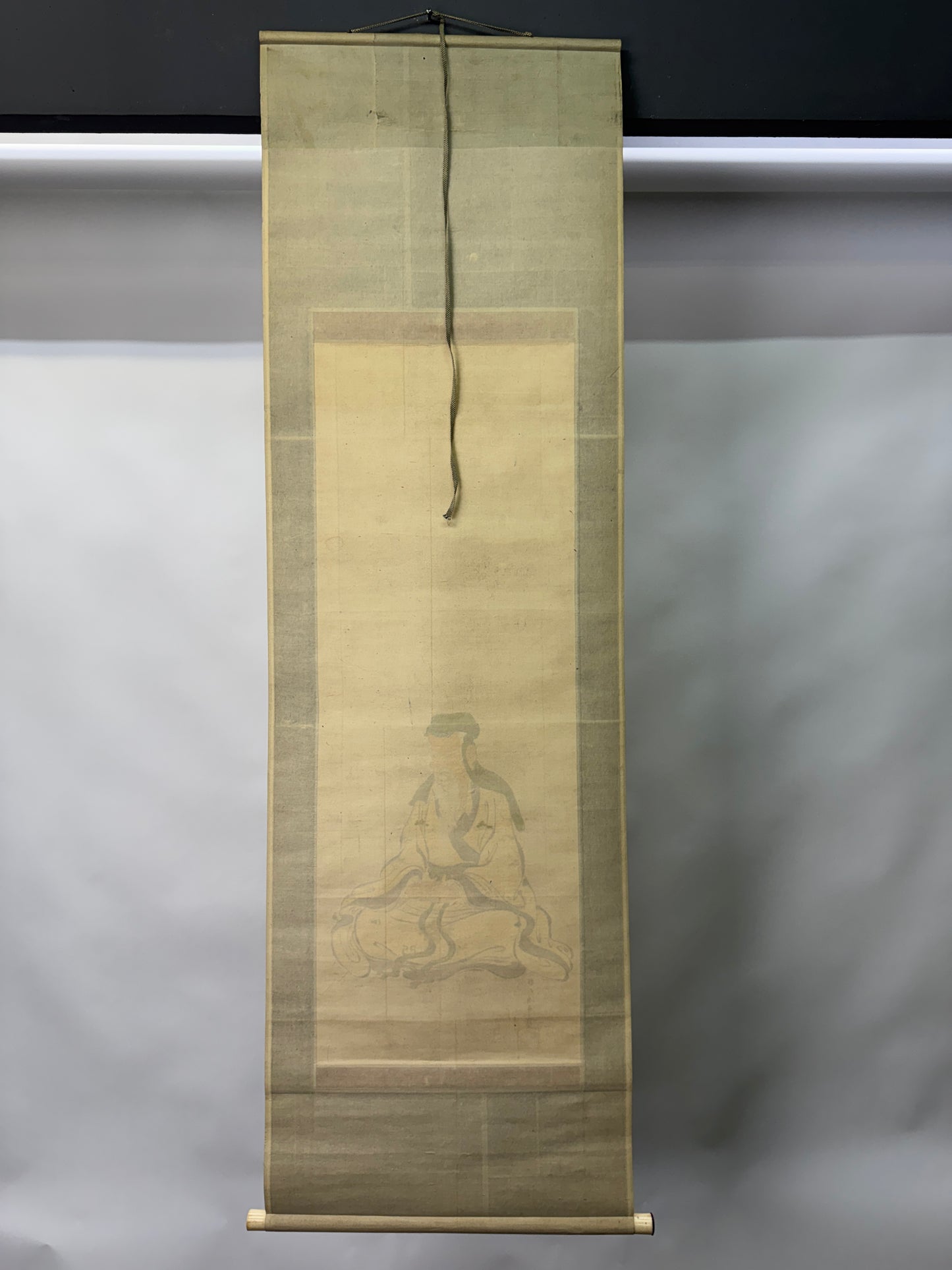 Y10732 KAKEJIKU Hanging scroll Kano Tanshin Portrait signed Japan antique decor
