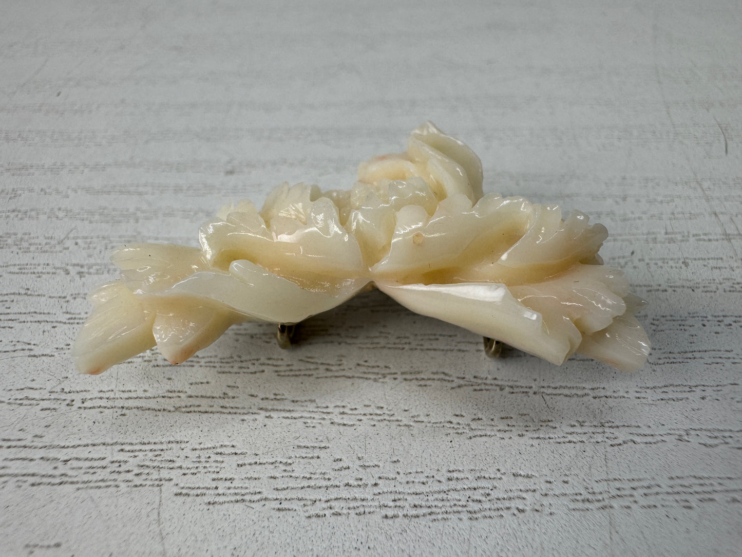Y10740 OBIDOME Sash clip brooch Flower pattern Japan antique kimono accessory