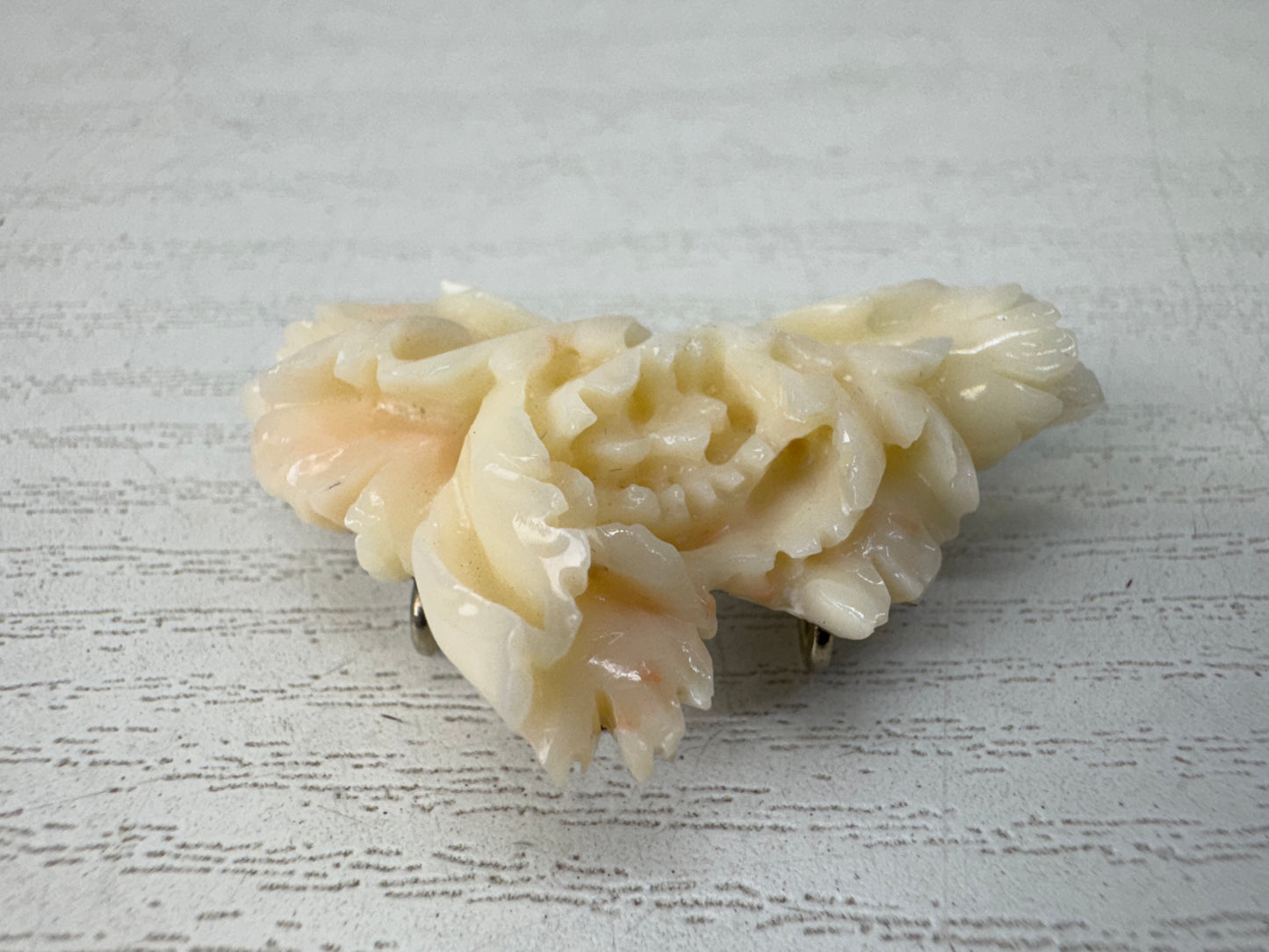 Y10740 OBIDOME Sash clip brooch Flower pattern Japan antique kimono accessory