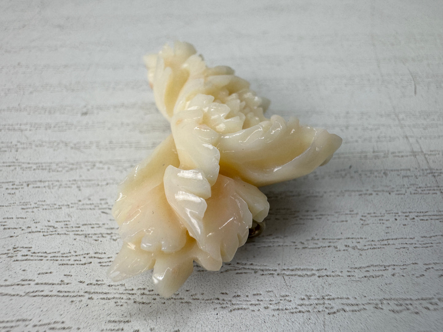 Y10740 OBIDOME Sash clip brooch Flower pattern Japan antique kimono accessory