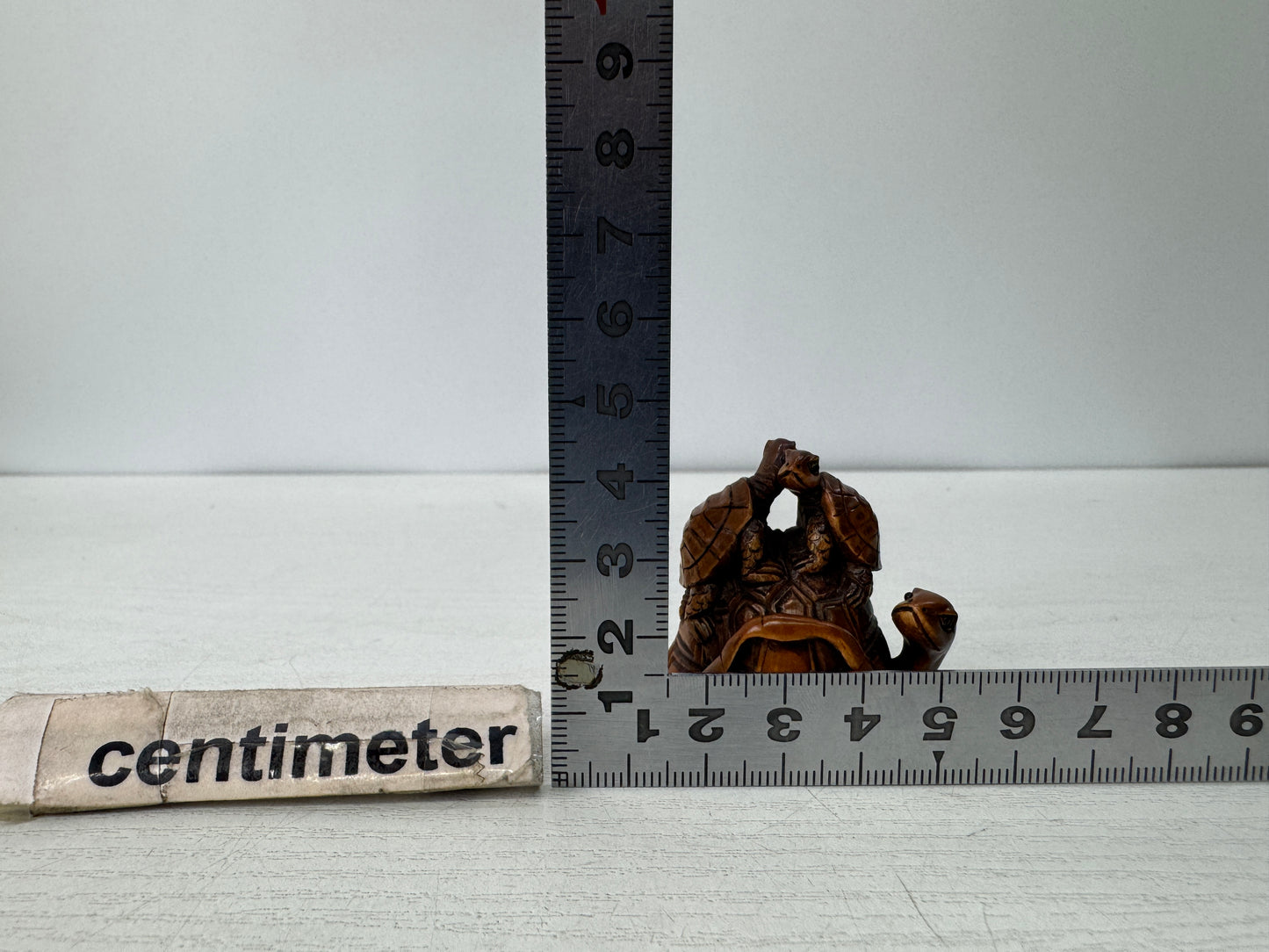 Y10742 NETSUKE Turtle family Japan antique kimono accessory sagemono fashion