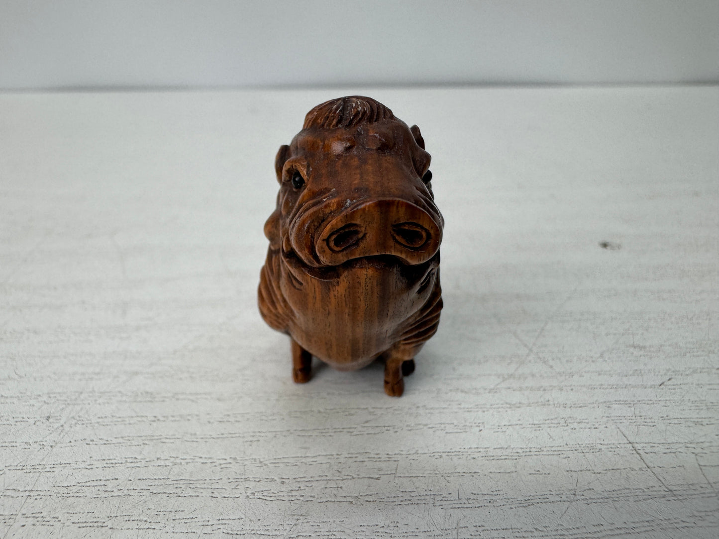Y10745 NETSUKE Japanese boar Japan antique kimono accessory sagemono fashion