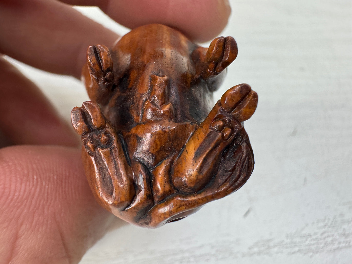 Y10745 NETSUKE Japanese boar Japan antique kimono accessory sagemono fashion
