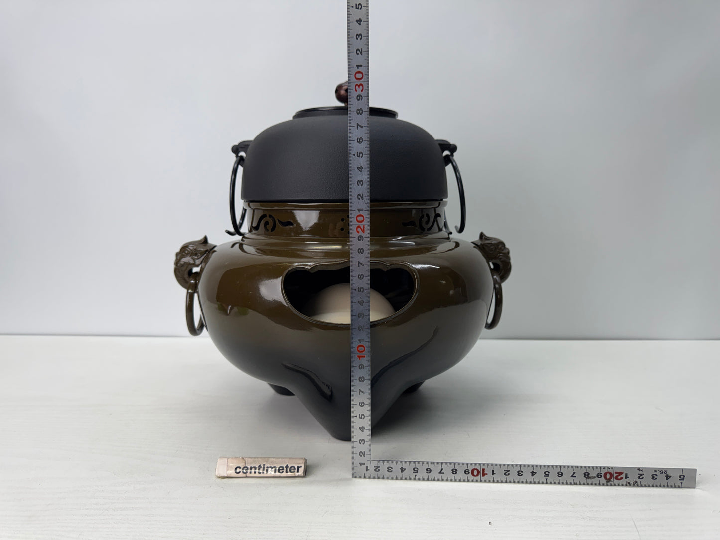 Y10762 CHAGAMA Furo kettle brazier teapot pot Japan antique tea ceremony utensil
