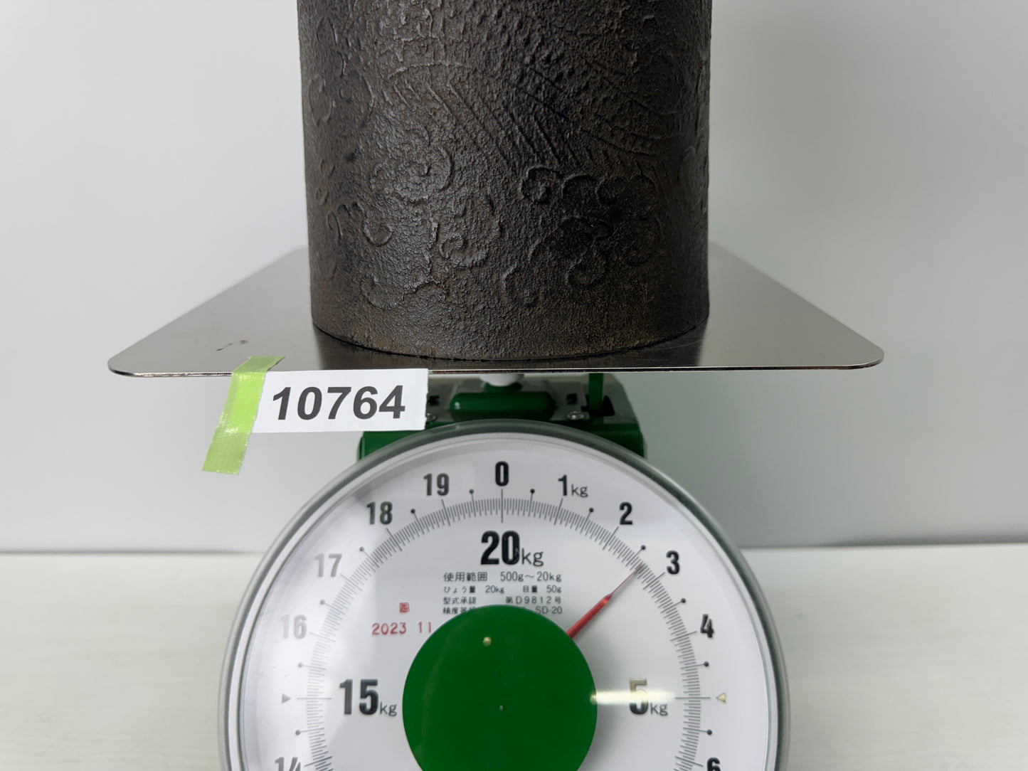 Y10764 CHAGAMA Iron kettle teapot pot signed box Japan antique tea ceremony