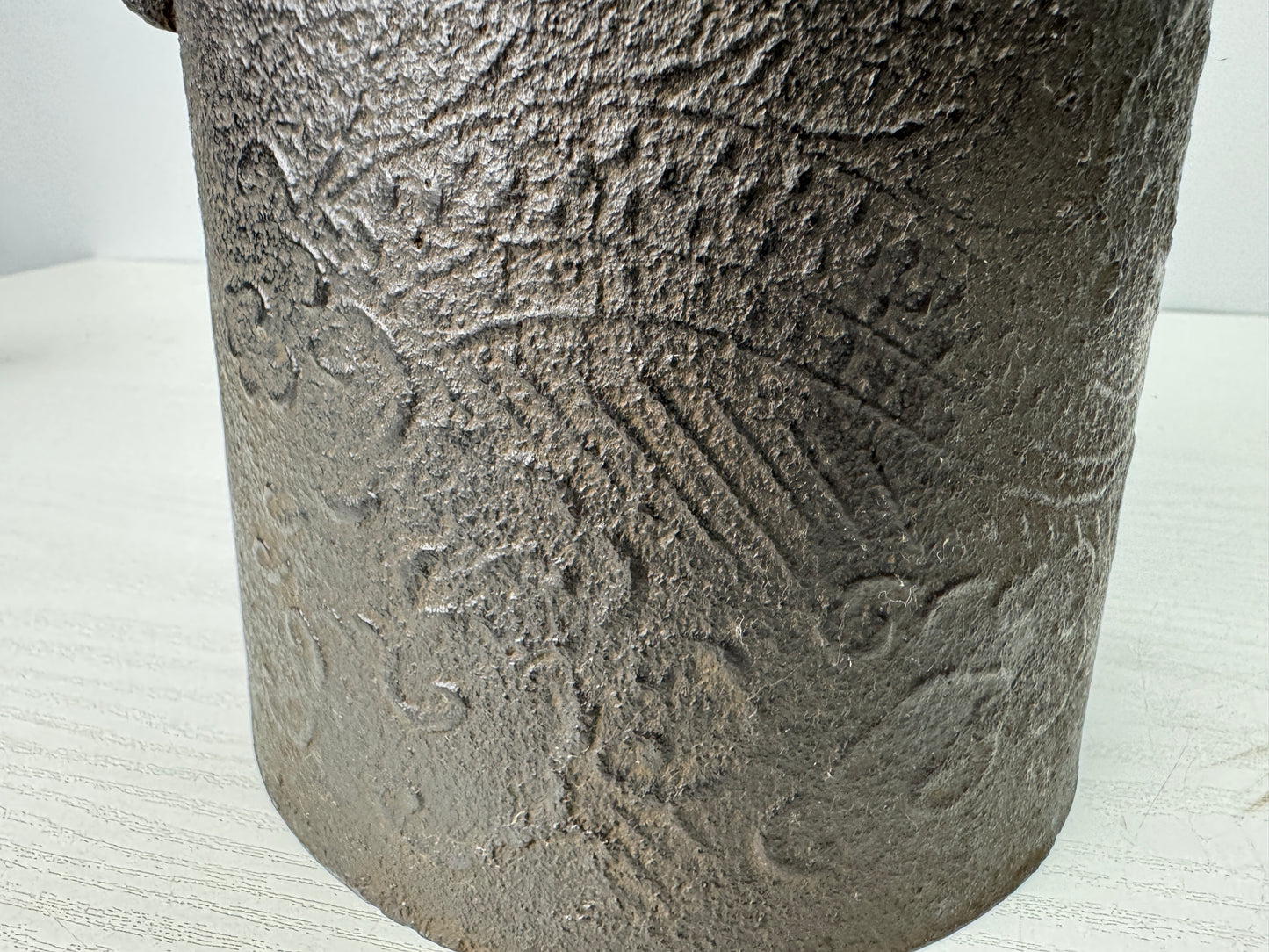 Y10764 CHAGAMA Iron kettle teapot pot signed box Japan antique tea ceremony