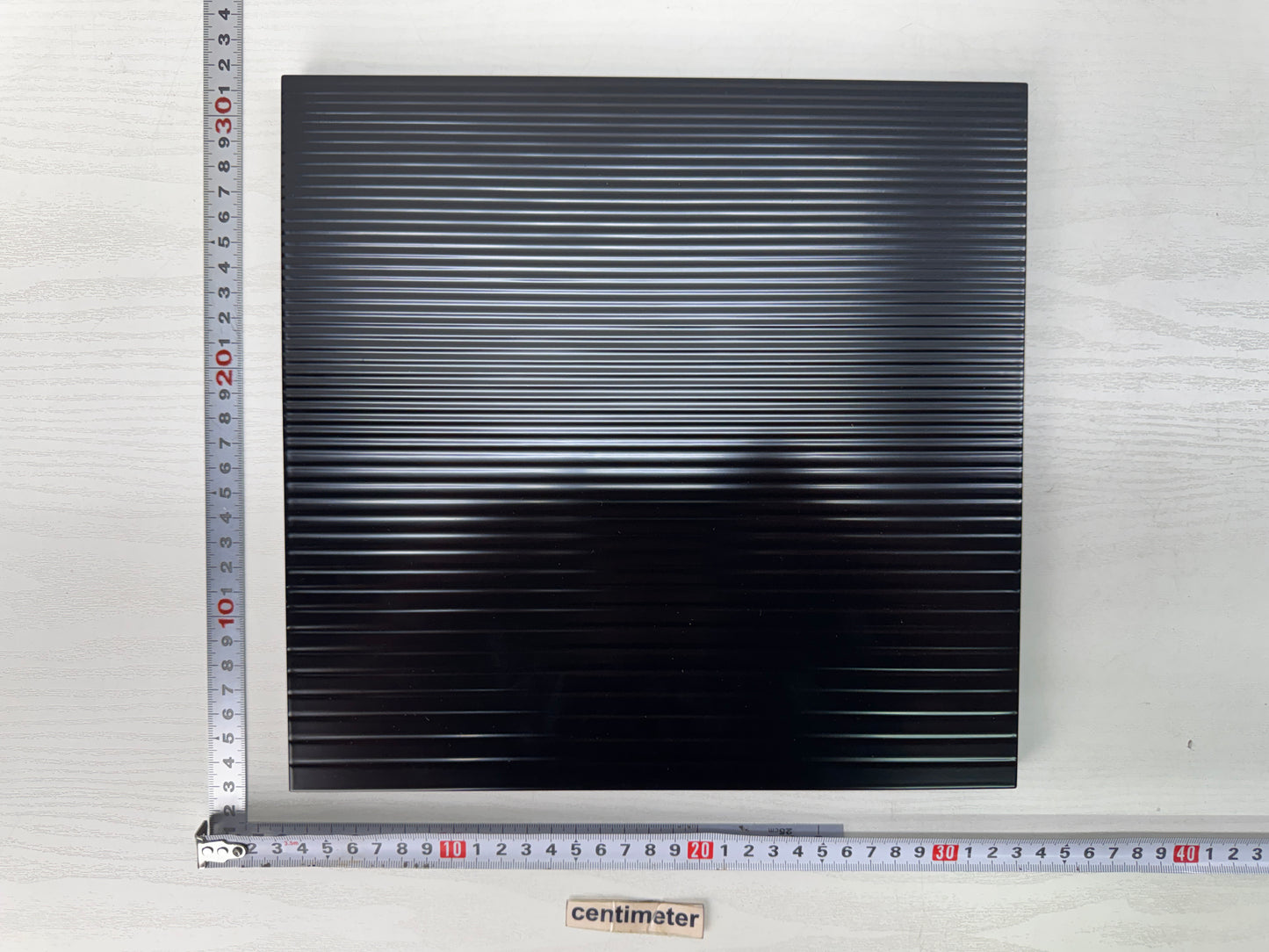 Y10767 FLOWER STAND Black lacquer Display board signed box Japan antique ikebana