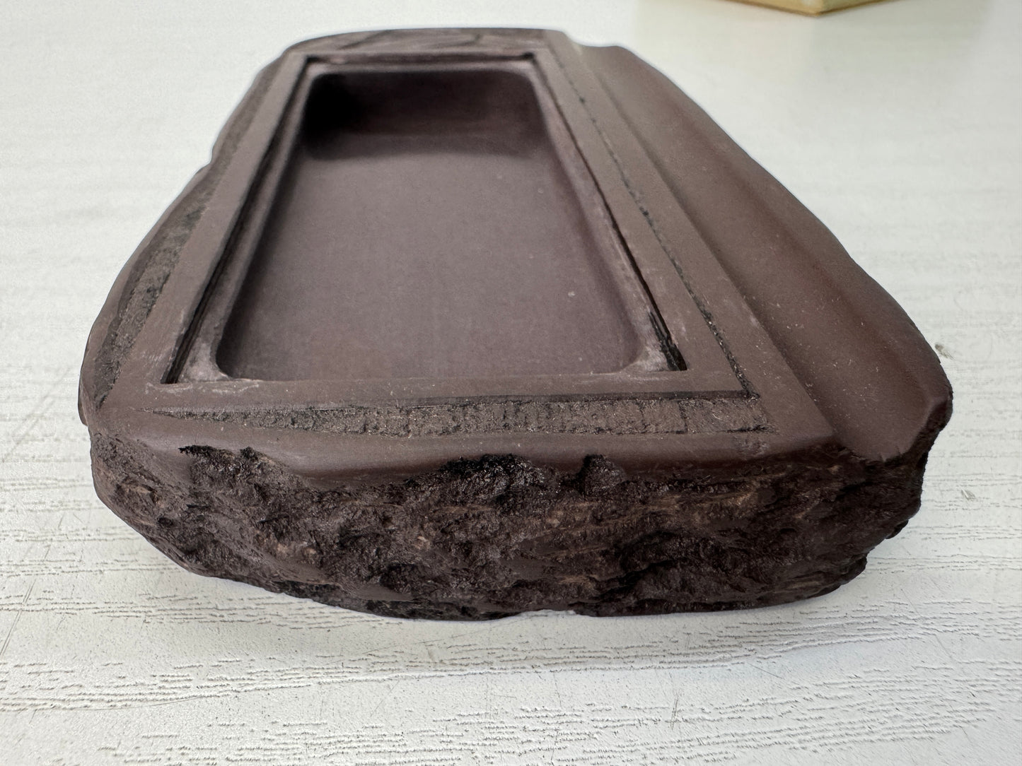 Y10770 SUZURI Akama  stone Inkstone stationery calligraphy Japan antique Shodo