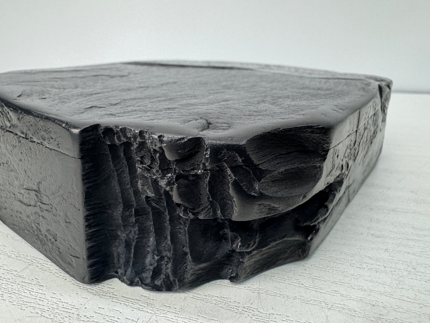 Y10772 SUZURI Amehata inkstone stationery lid calligraphy Japan antique Shodo
