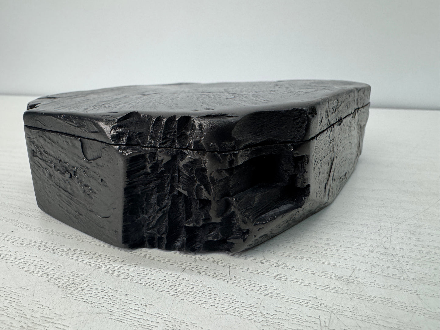 Y10772 SUZURI Amehata inkstone stationery lid calligraphy Japan antique Shodo