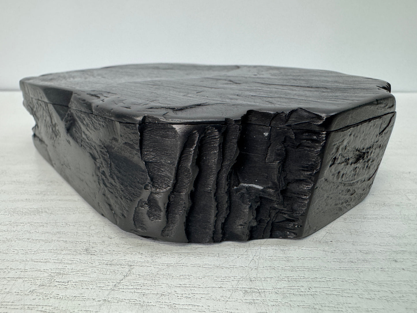 Y10772 SUZURI Amehata inkstone stationery lid calligraphy Japan antique Shodo