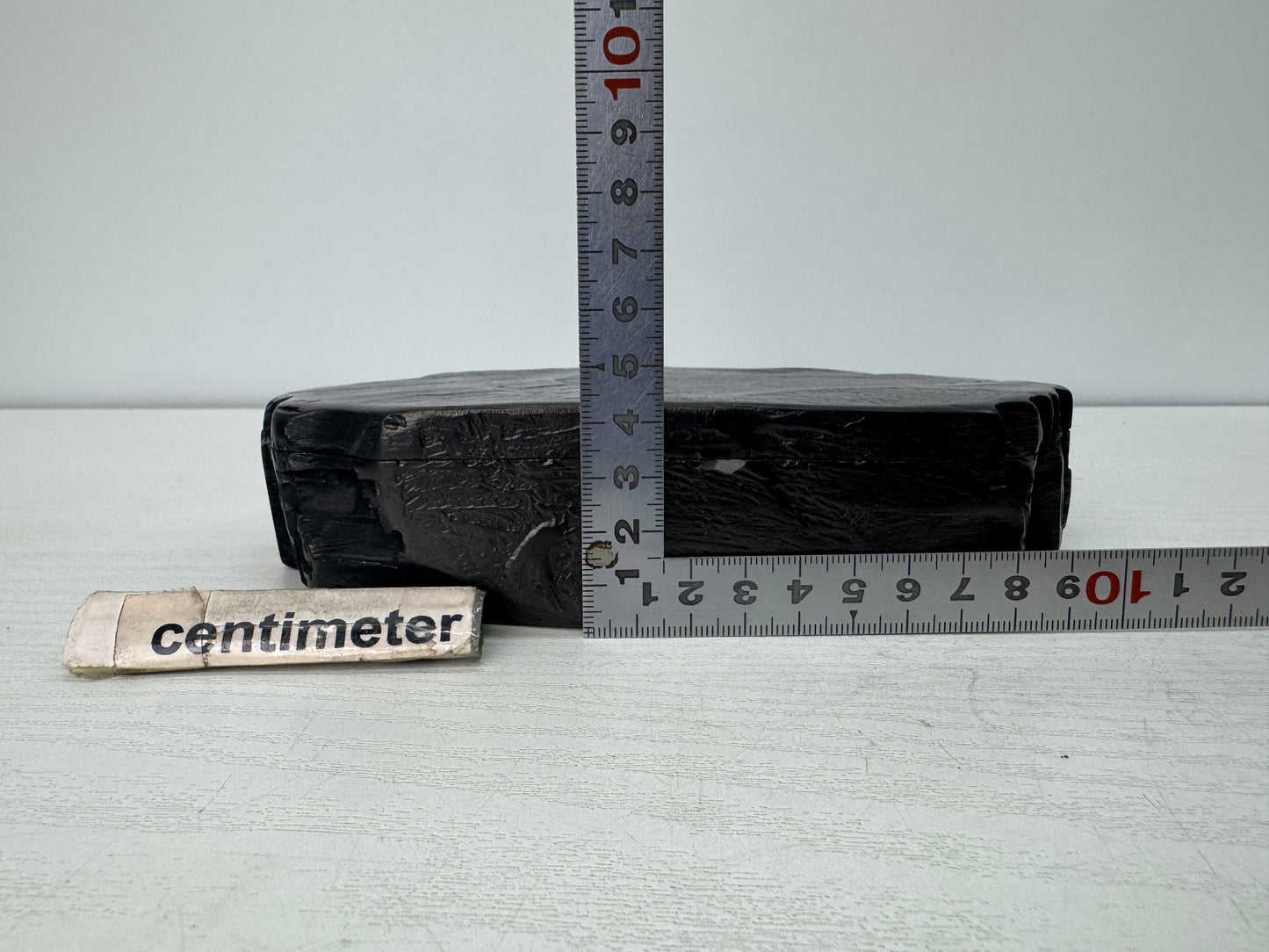 Y10772 SUZURI Amehata inkstone stationery lid calligraphy Japan antique Shodo