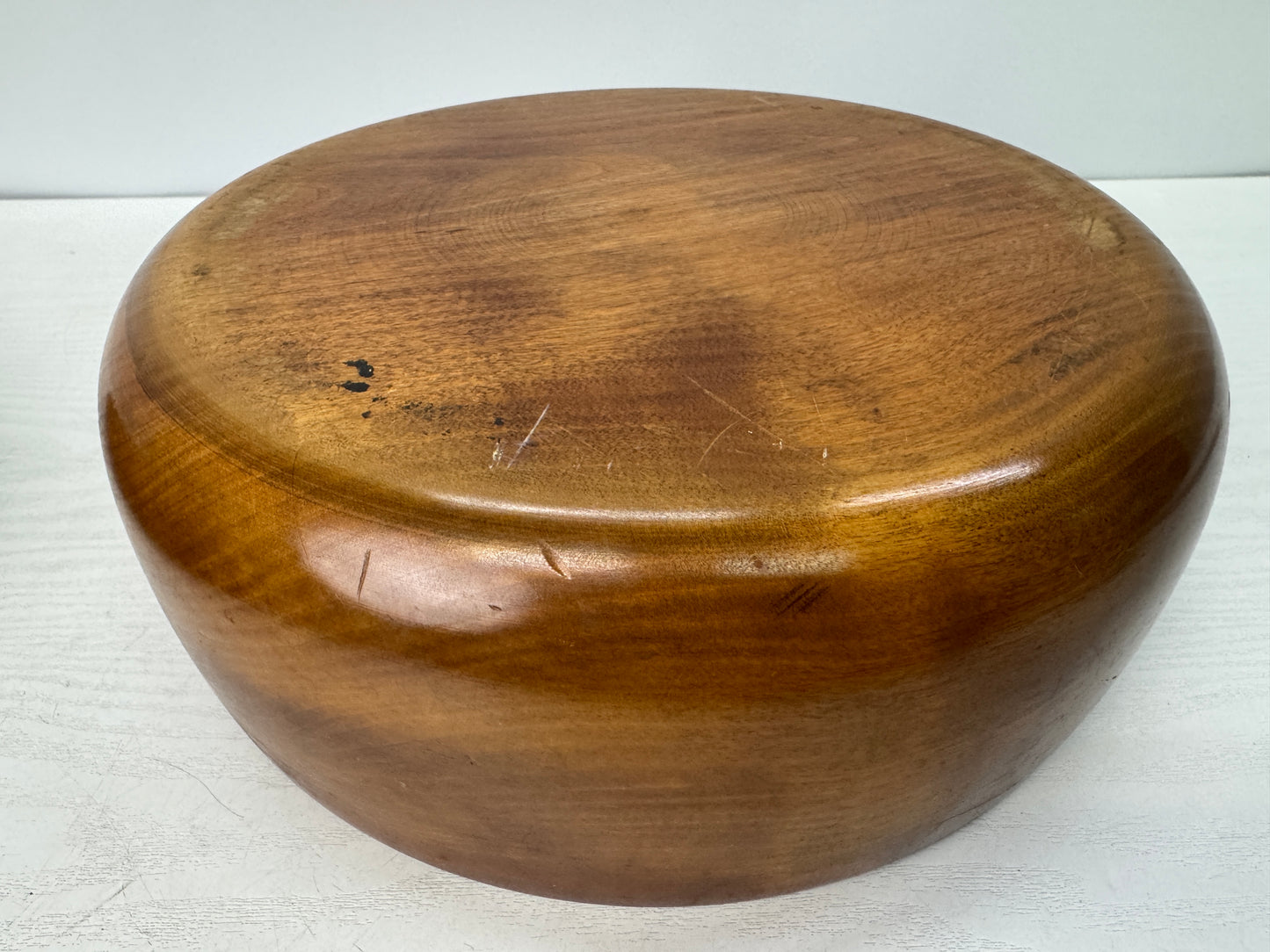 Y10774 BOX Japanese horse chestnut wood  Tochi tea chest Tamamoku Japan antique