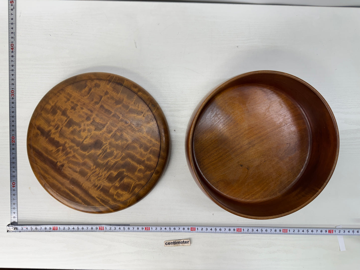 Y10774 BOX Japanese horse chestnut wood  Tochi tea chest Tamamoku Japan antique