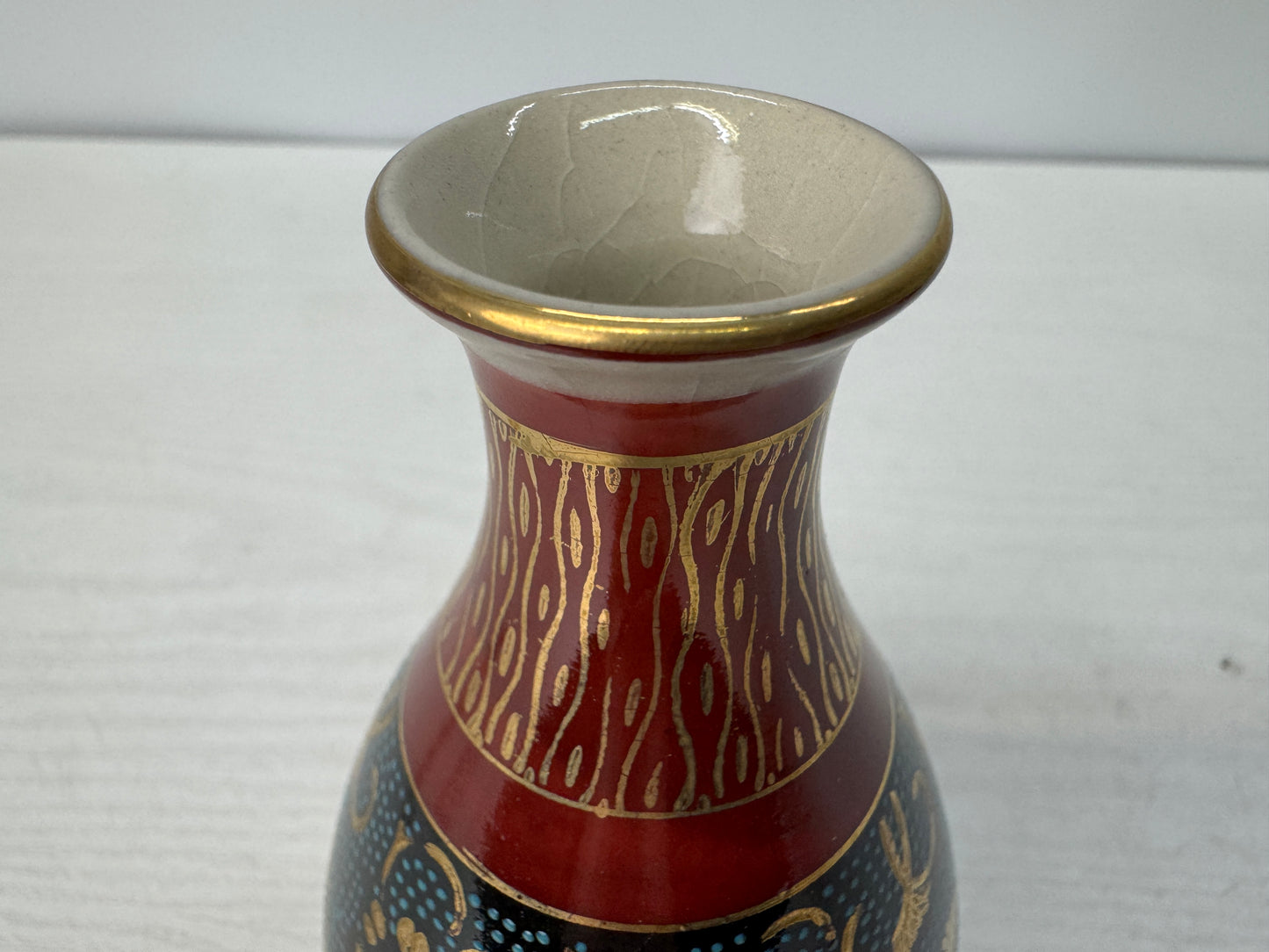 Y10776 CHOUSHI Kutani-ware Tokkuri Sake bottle signed box Japan antique alcohol
