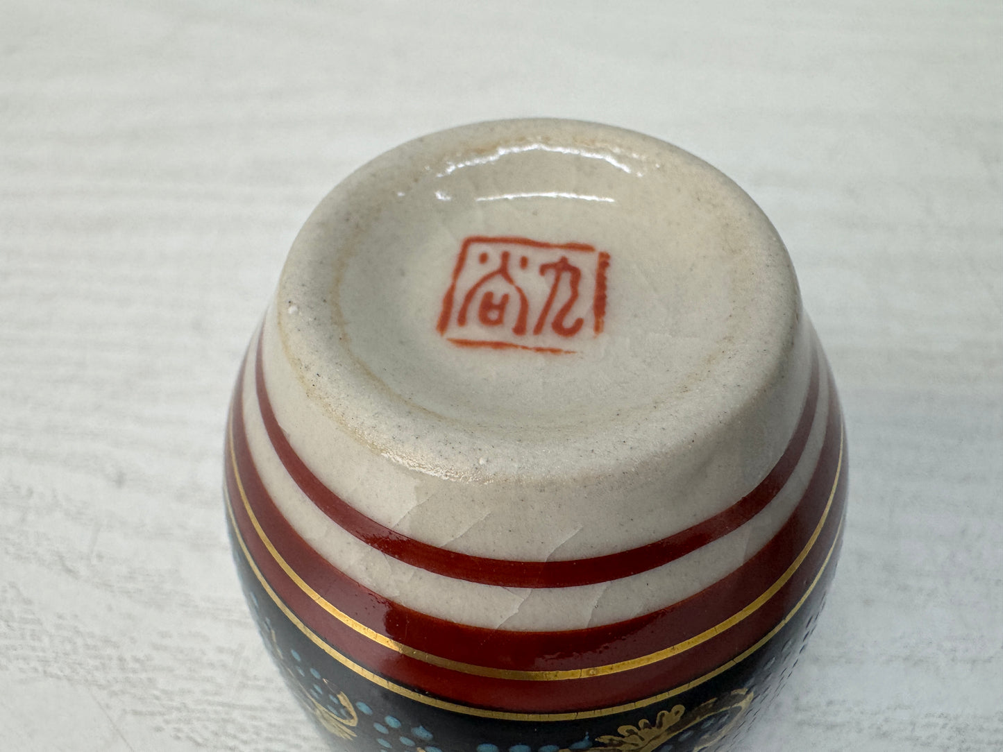 Y10776 CHOUSHI Kutani-ware Tokkuri Sake bottle signed box Japan antique alcohol