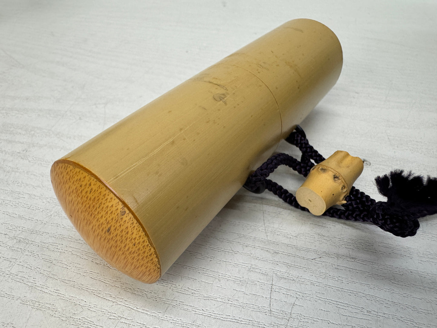 Y10777 Bamboo Woven Basket Tea ceremony utensils portable set Japan antique