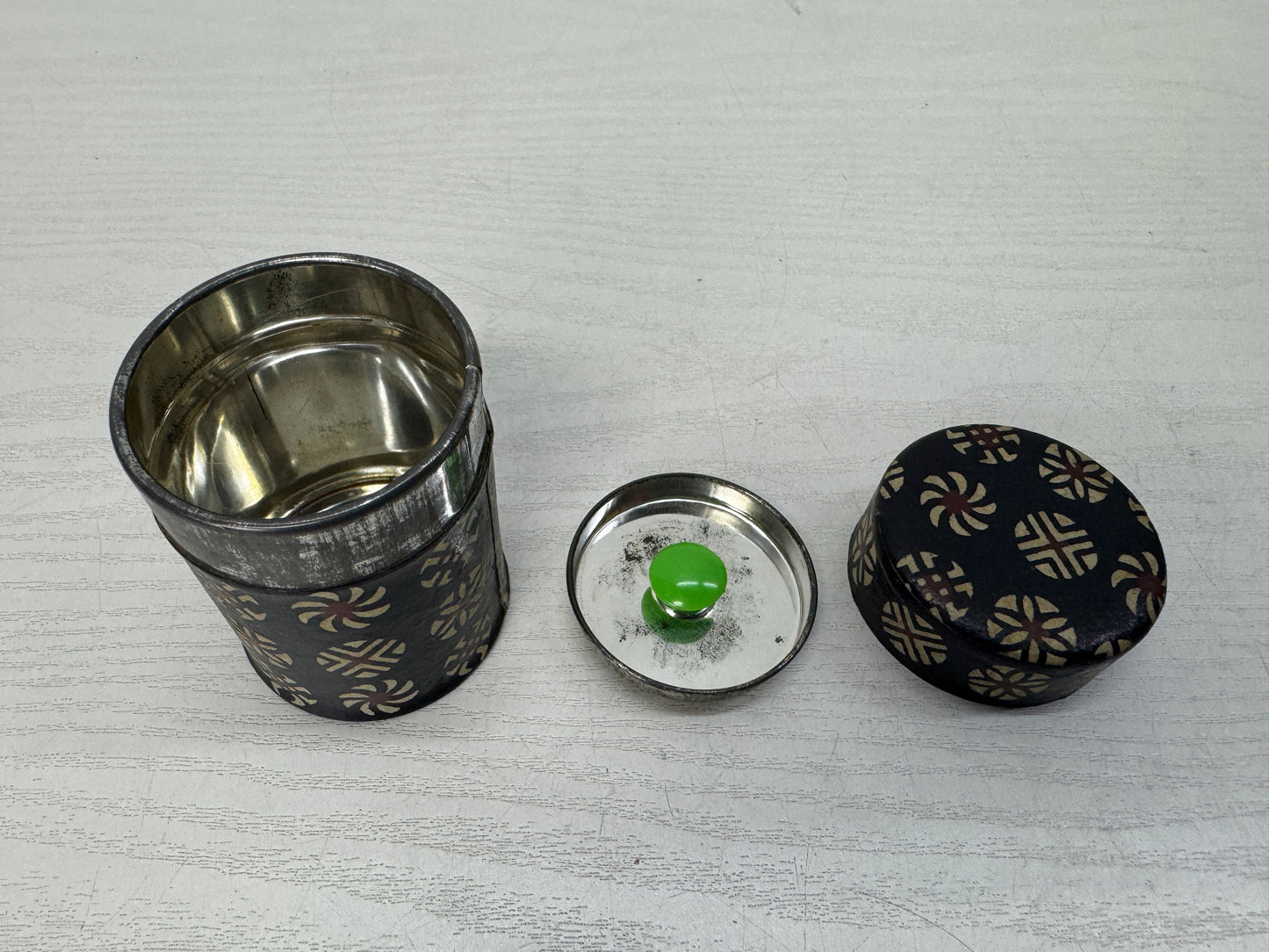 Y10780 CHAWAN Tea ceremony utensils set box tray chasen caddy Japan antique