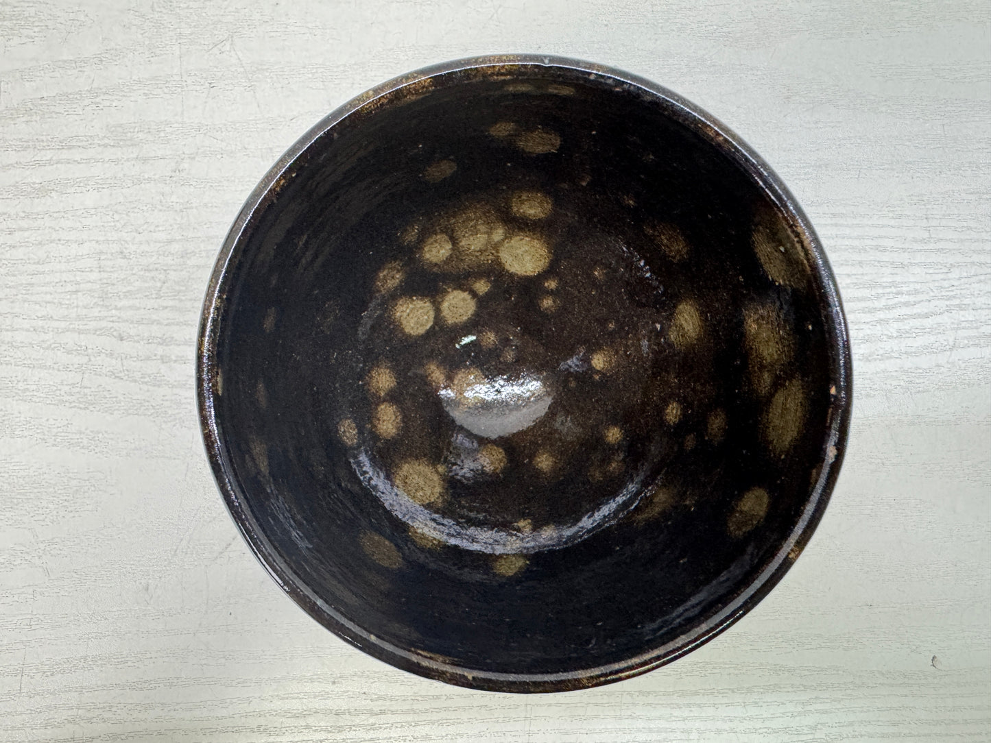 Y10781 CHAWAN Seto-ware bowl signed box Japan antique tea ceremony pottery cup