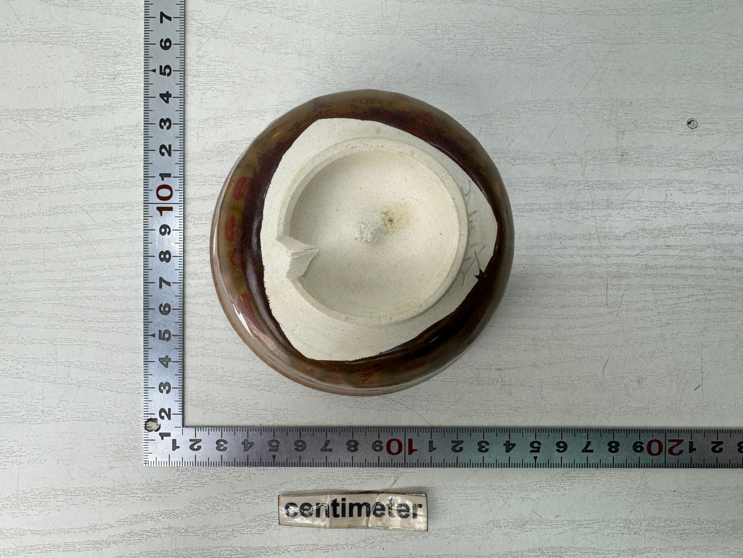 Y10782 CHAWAN Seto-ware bowl signed box Japan antique tea ceremony pottery cup