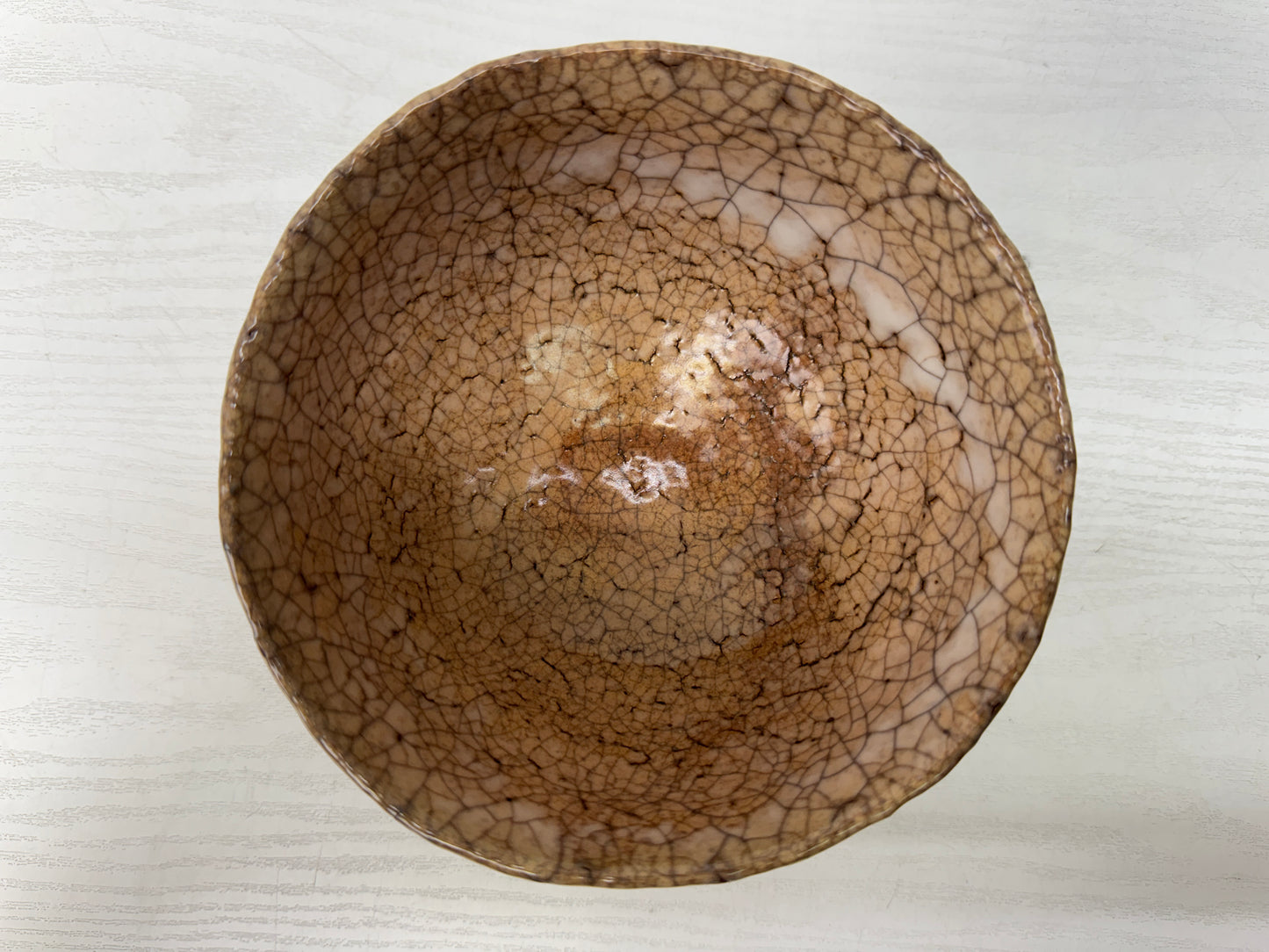 Y10783 CHAWAN Hagi-ware Ido bowl signed box Japan antique tea ceremony pottery