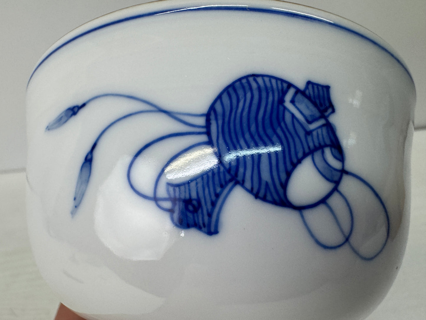 Y10784 CHAWAN Seto-ware bowl signed box Japan antique tea ceremony pottery cup