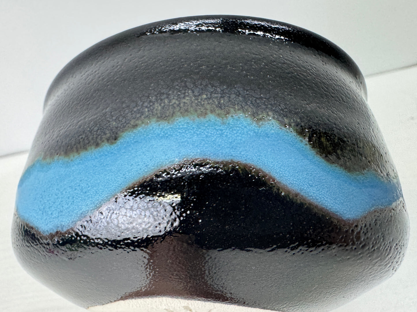 Y10785 CHAWAN Seto-ware bowl signed box Japan antique tea ceremony pottery cup